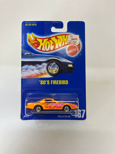'80's Firebird #167 * Orange * Hot Wheels Blue Card