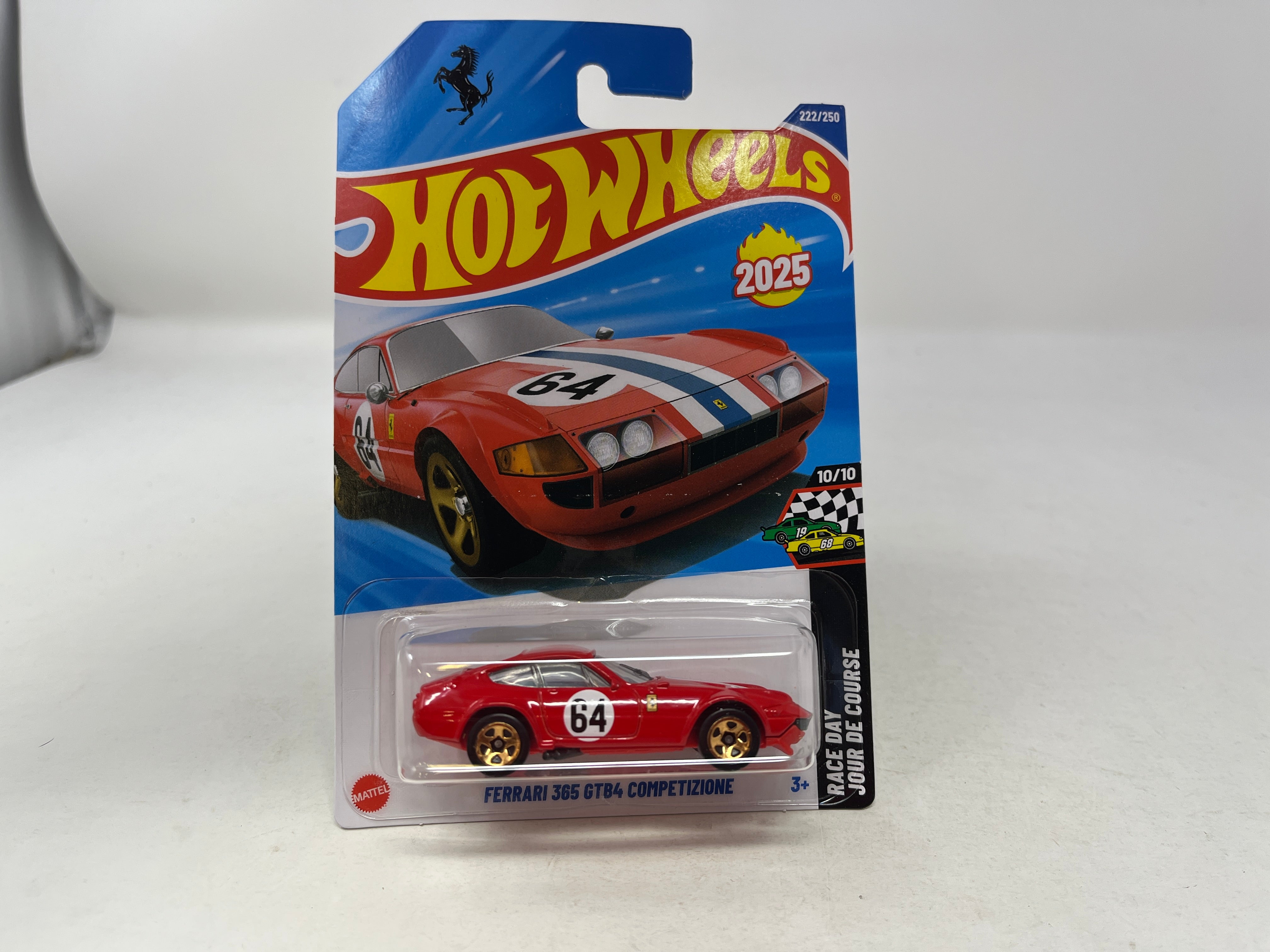 FERRARI 365 GTB4 COMPETIZIONE ×２ ホットウィール Ferrari 365 GTB4 Competizione #222 * RED * 2025 Hot Wheels