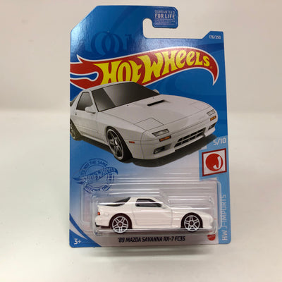 '89 Mazda Savanna RX-7 FC3S #176 * White * 2021 Hot Wheels