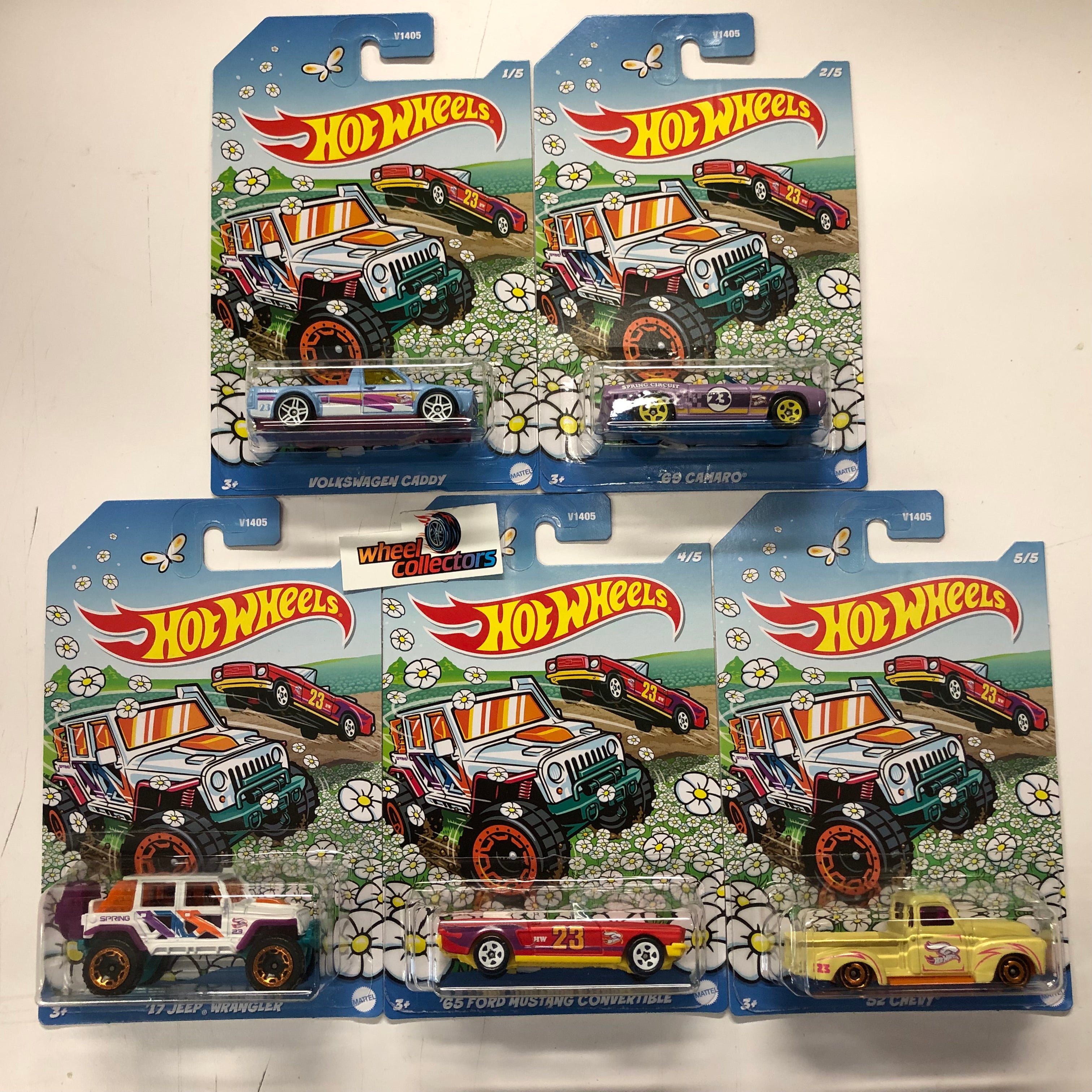 5 Car Set 2023 Hot Wheels Spring Easter Series Wheelcollectors LLC