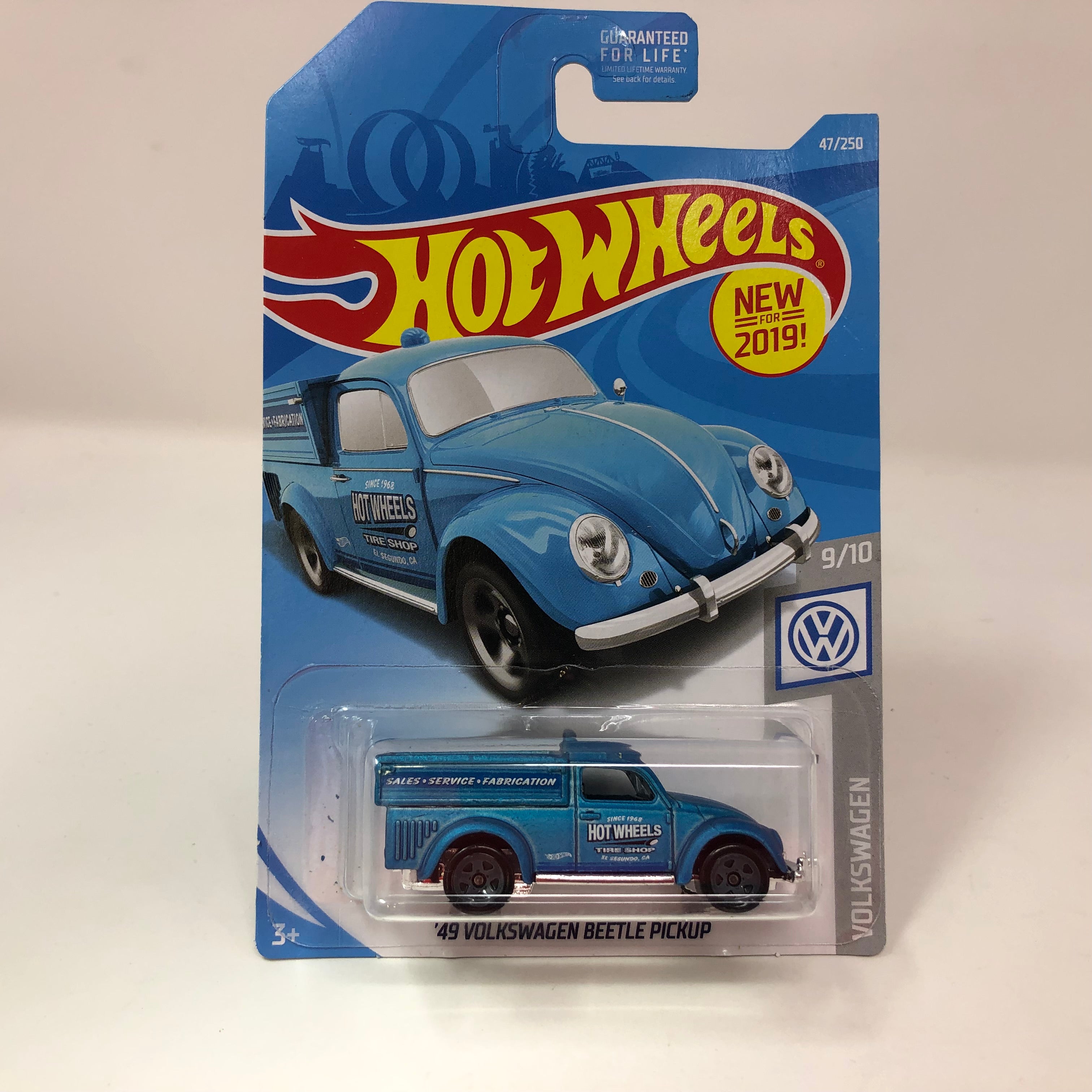 49 Volkswagen Beetle Pickup 47 BLUE 2019 Hot Wheels Wheelcollectors LLC