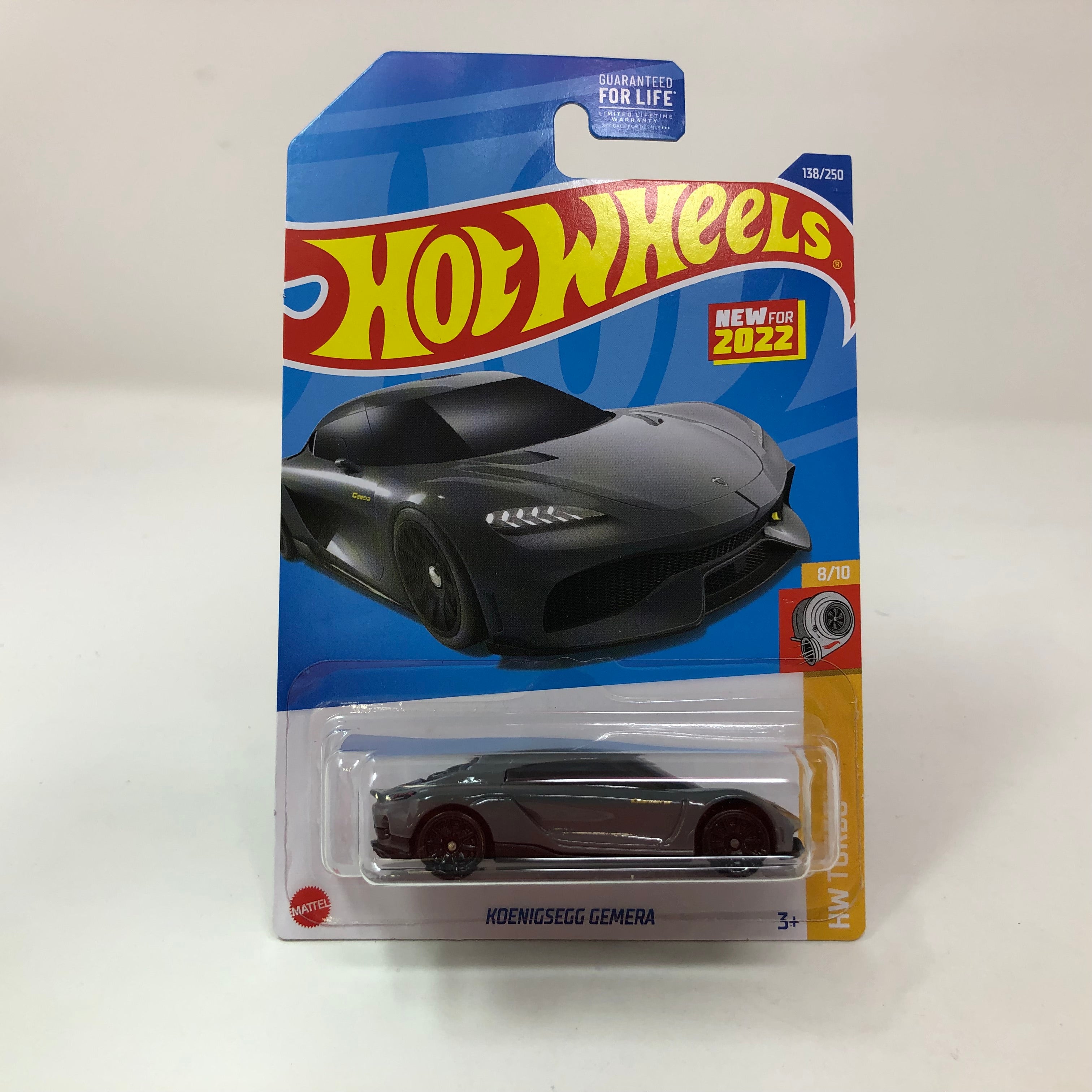 Hot Wheels Koenigsegg Gemera - HW Tubo 8/10 - Carte Courte Grise - Modèle Sport 2022 Mattel - Collection Ou Jeu