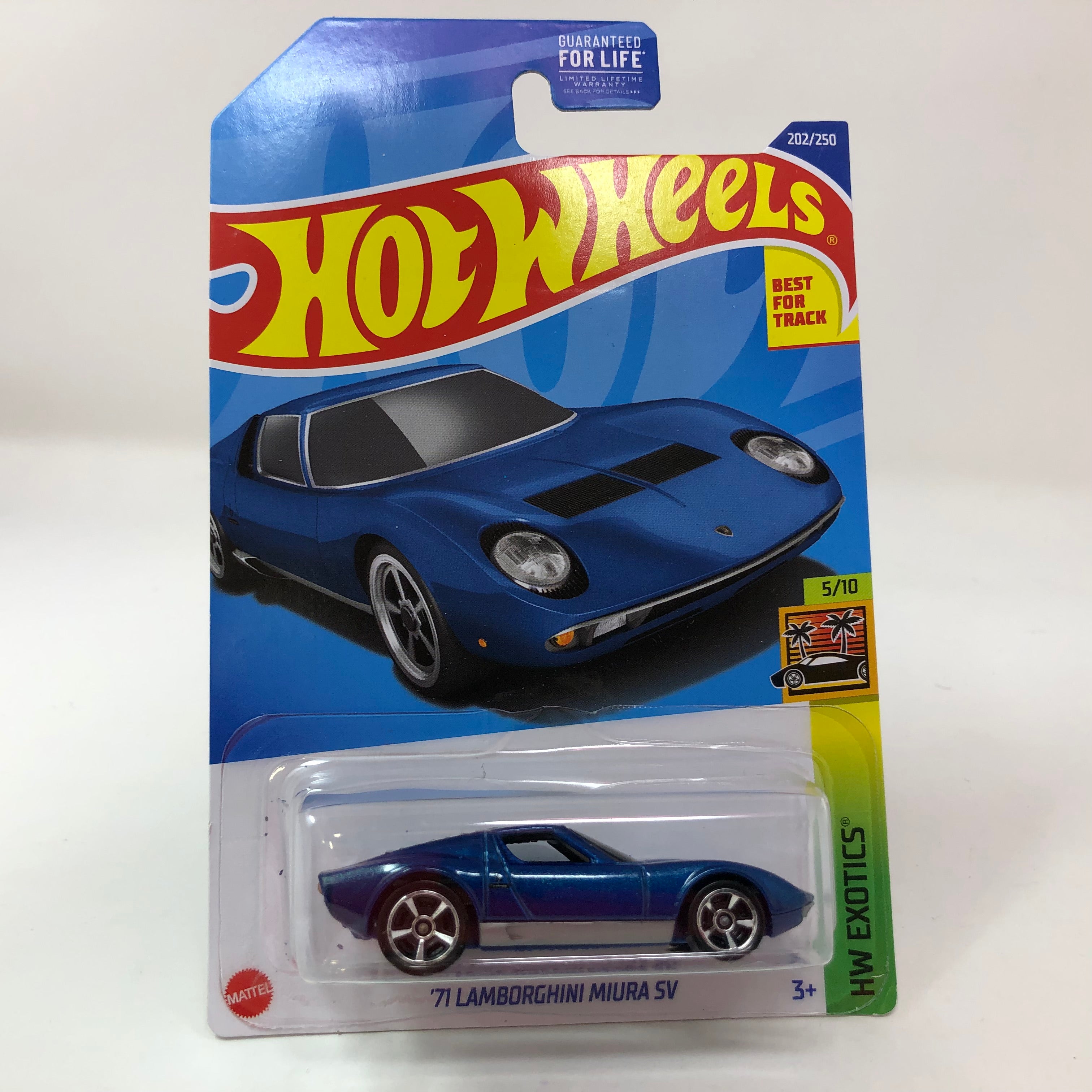 71 Lamborghini Miura SV #202 * BLUE * 2022 Hot Wheels Basic