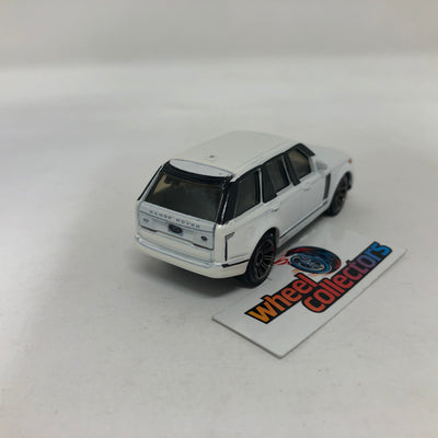 Land Rover Vogue SE * WHITE * Matchbox Moving Parts Loose 1:64 Scale Model