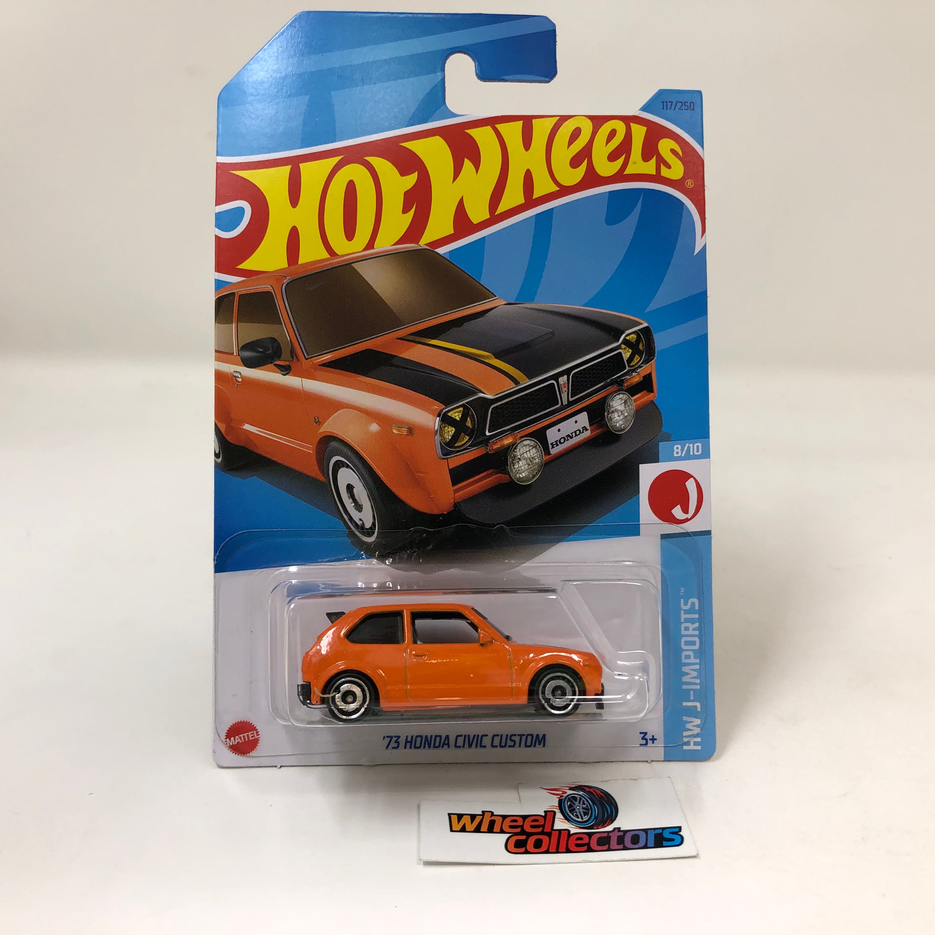 73 Honda Civic Custom #117 * Orange * 2023 Hot Wheels Case M