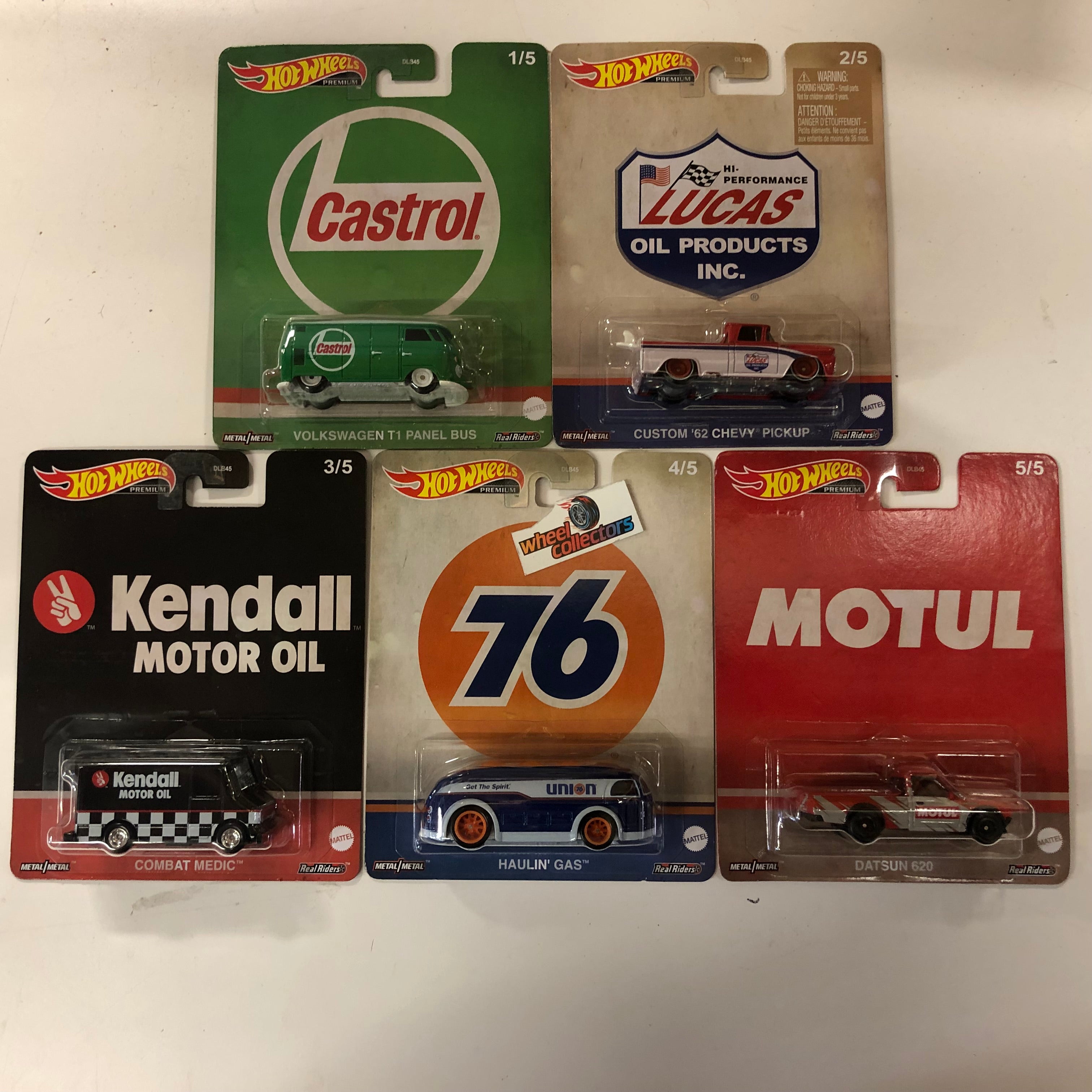 Hot Wheels store 2020 Premium Pop Culture Vintage Oil Series Real Riders Full Set