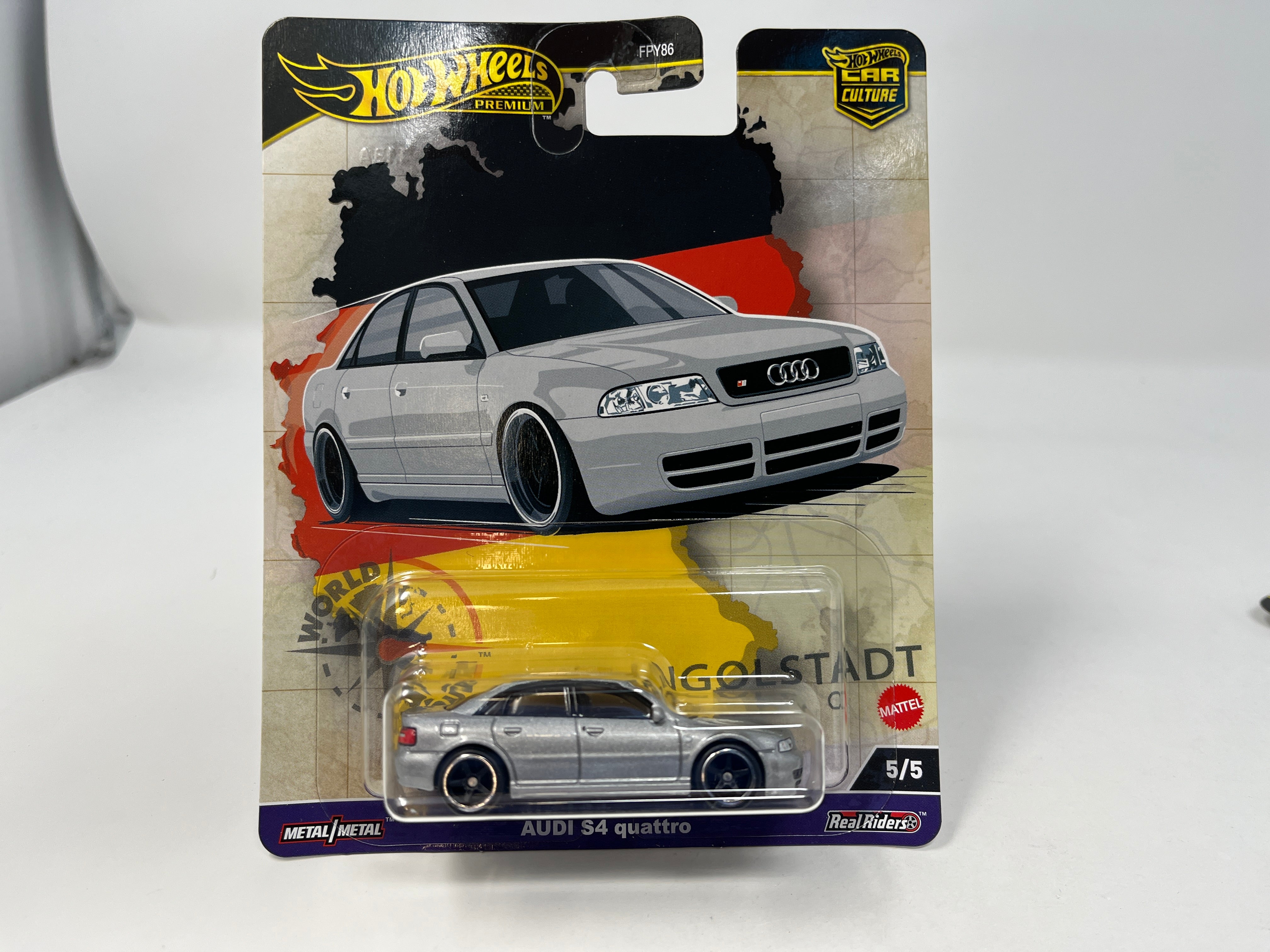 Audi S4 quattro Silver 2024 Hot Wheels WORLD TOUR Car Culture Case Wheelcollectors LLC