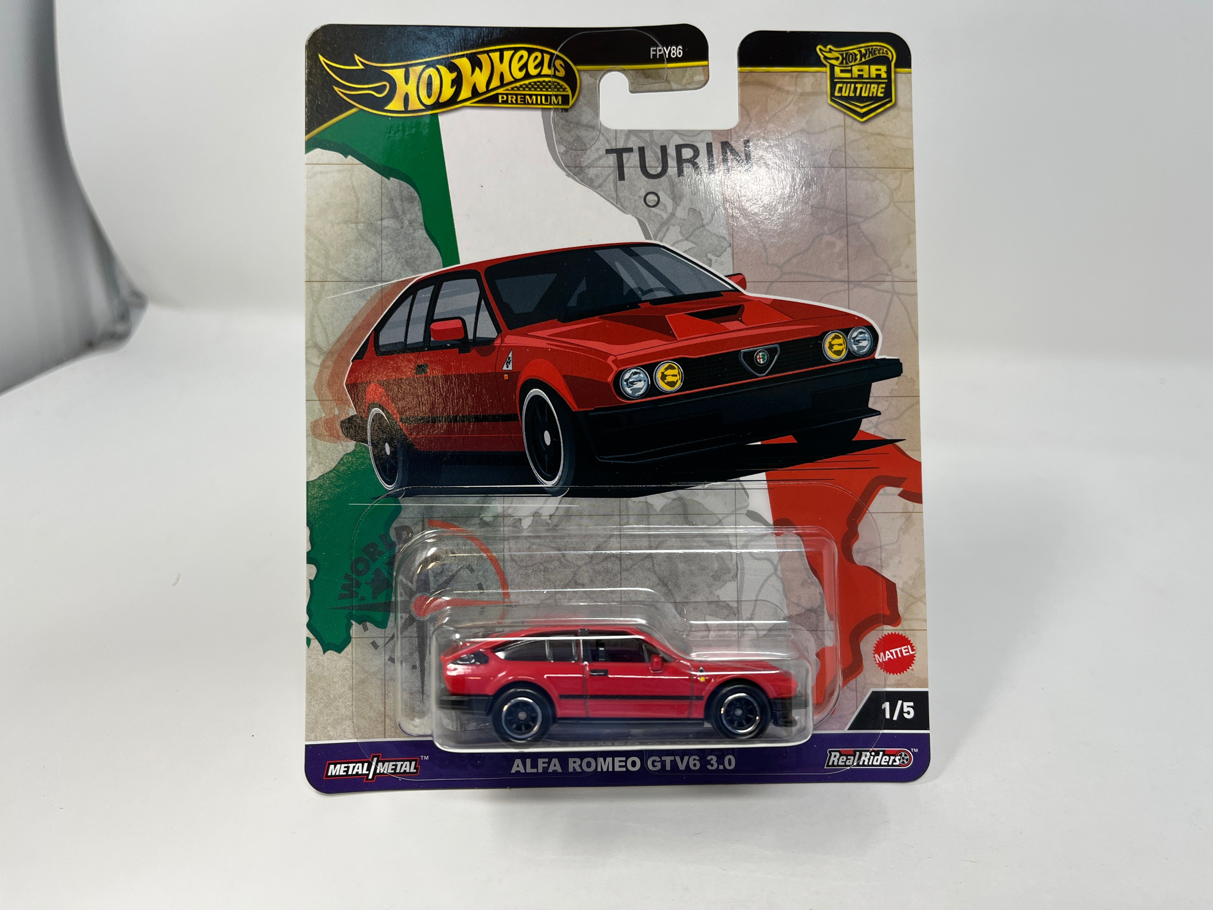 Alfa Romeo GTV6 3.0 * Red * 2024 Hot Wheels WORLD TOUR Car