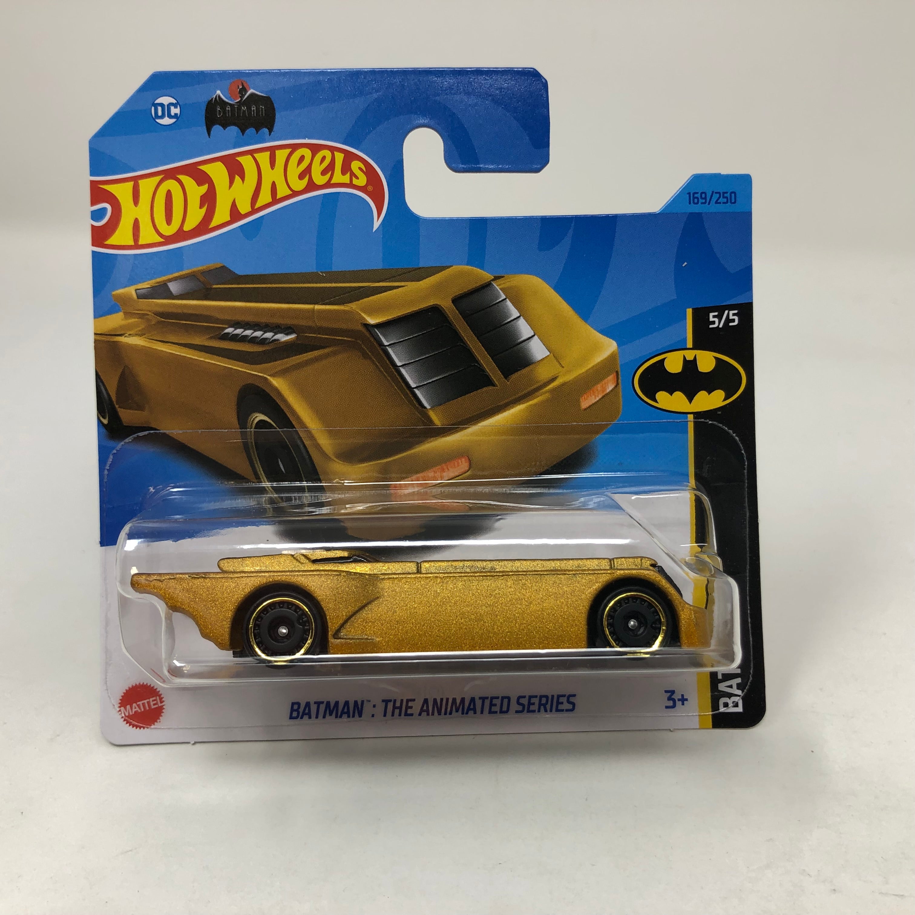 Hot Wheels 2022 HW Batman Series 5/5 Gold Batman: The Animated Series  **LOOSE**