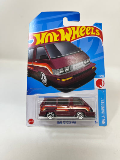 1986 Toyota Van #95 * Burgundy * 2024 Hot Wheels Basic Case A