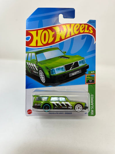 Volvo 240 Drift Wagon #245 * Green * 2024 Hot Wheels Basic Case A