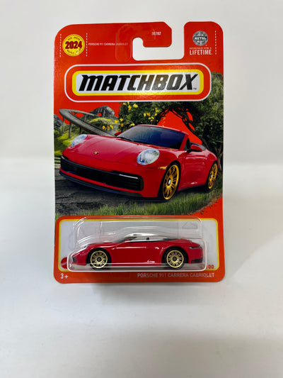 Porsche 911 Carrera Cabriolet #79 * RED * 2024 Matchbox Case B
