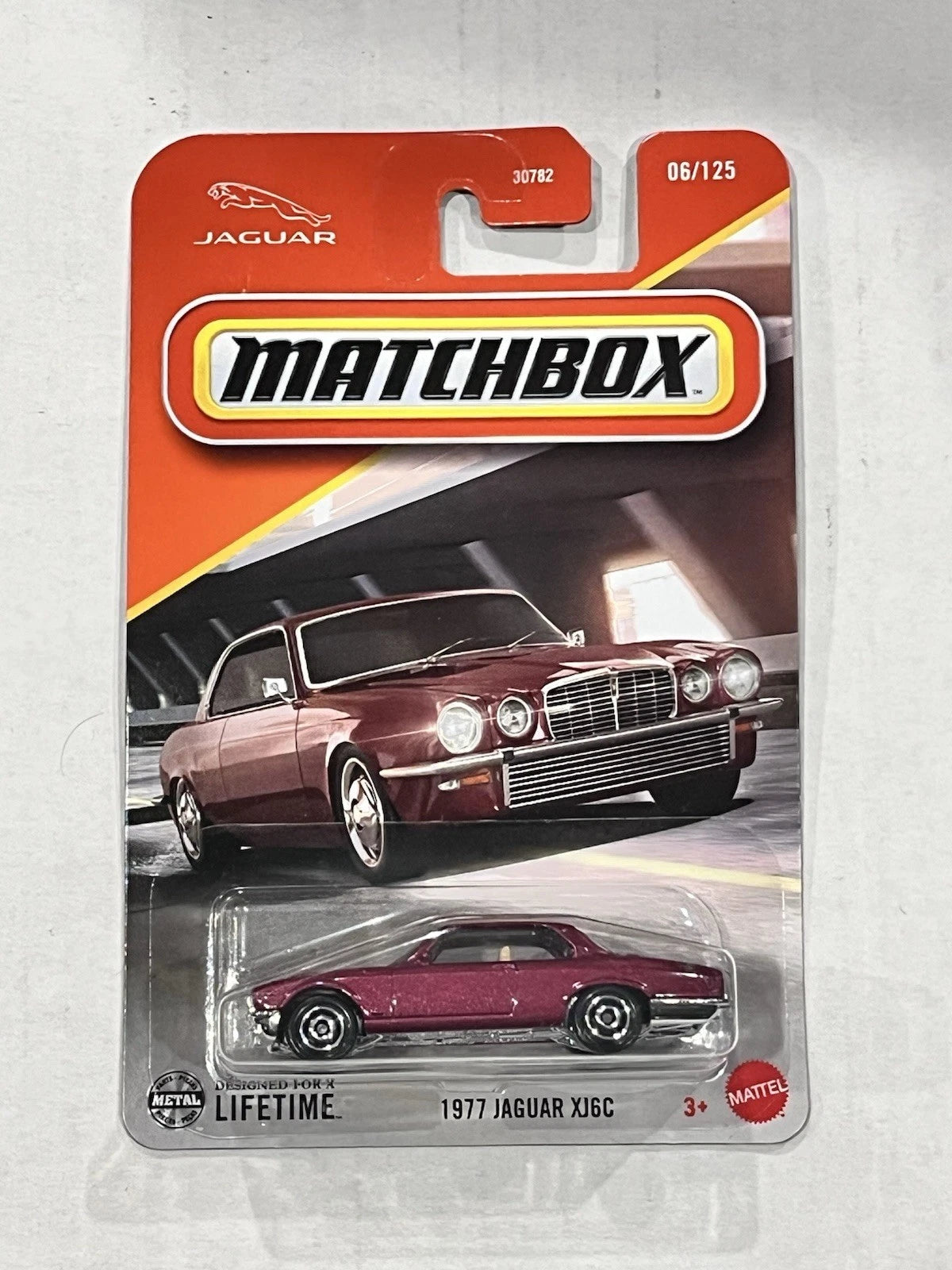 1977 Jaguar XJ6C #6 * Burgundy * 2025 Matchbox Basic Case F