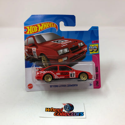 '87 Ford Sierra Cosworth #2 * Red * 2022 Hot Wheels SHORT CARD