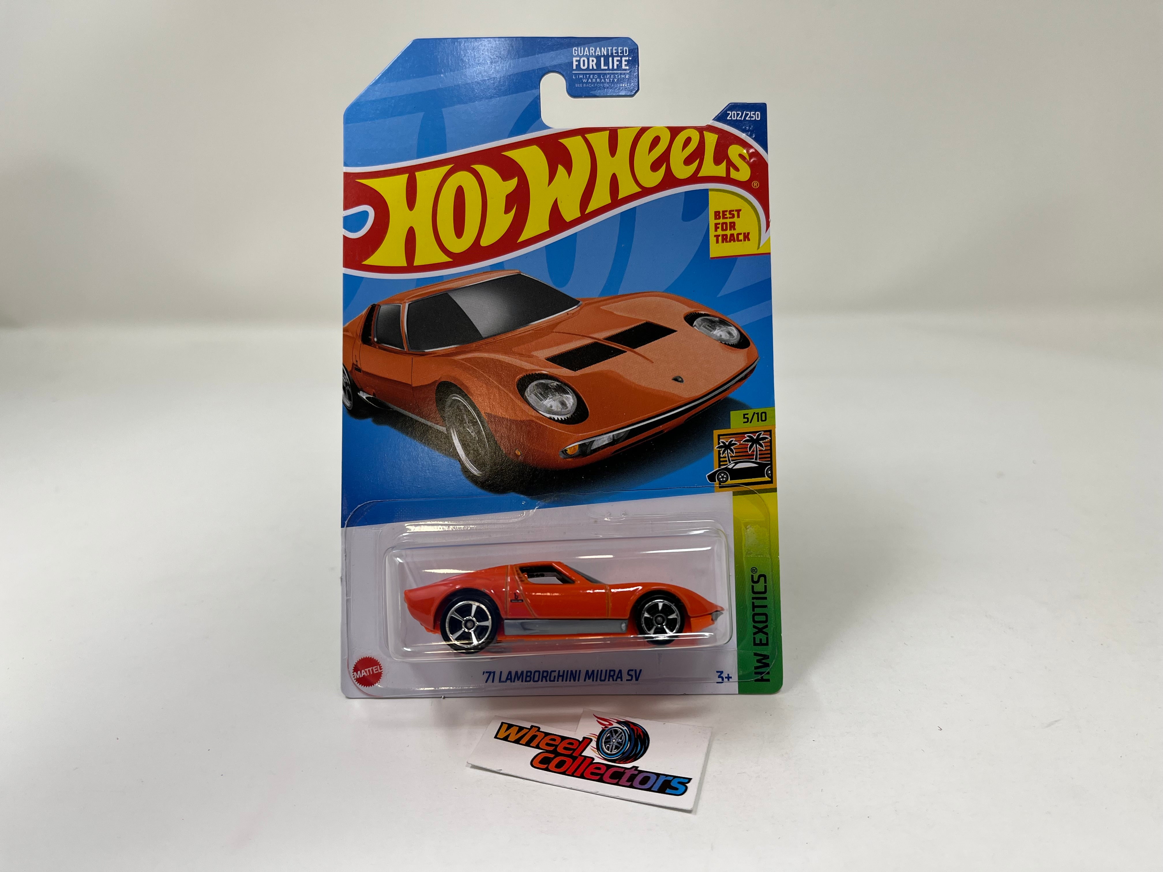 71 Lamborghini Miura SV #202 * Orange * 2022 Hot Wheels USA
