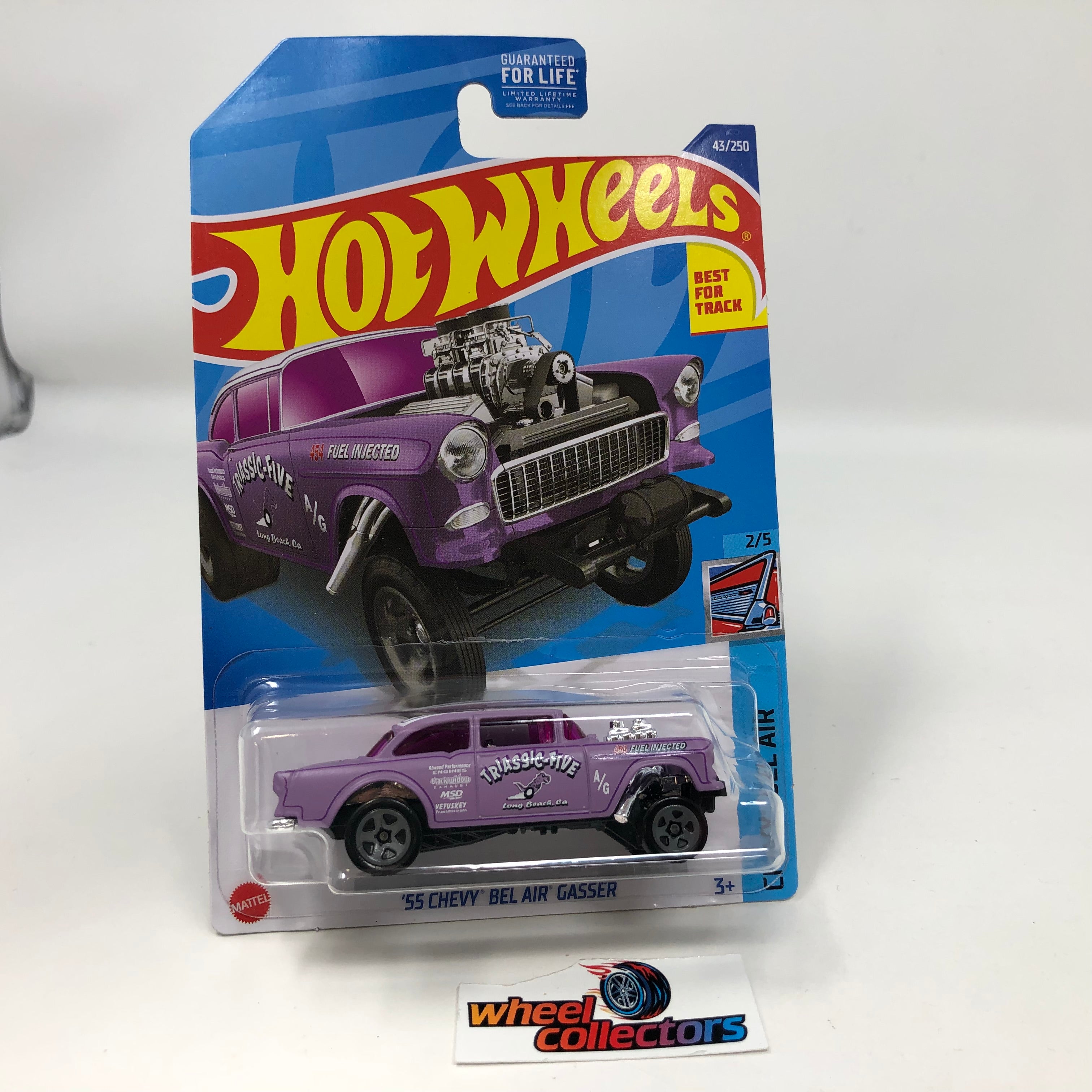 55 Chevy Bel Air Gasser #43 * Purple * 2022 Hot Wheels