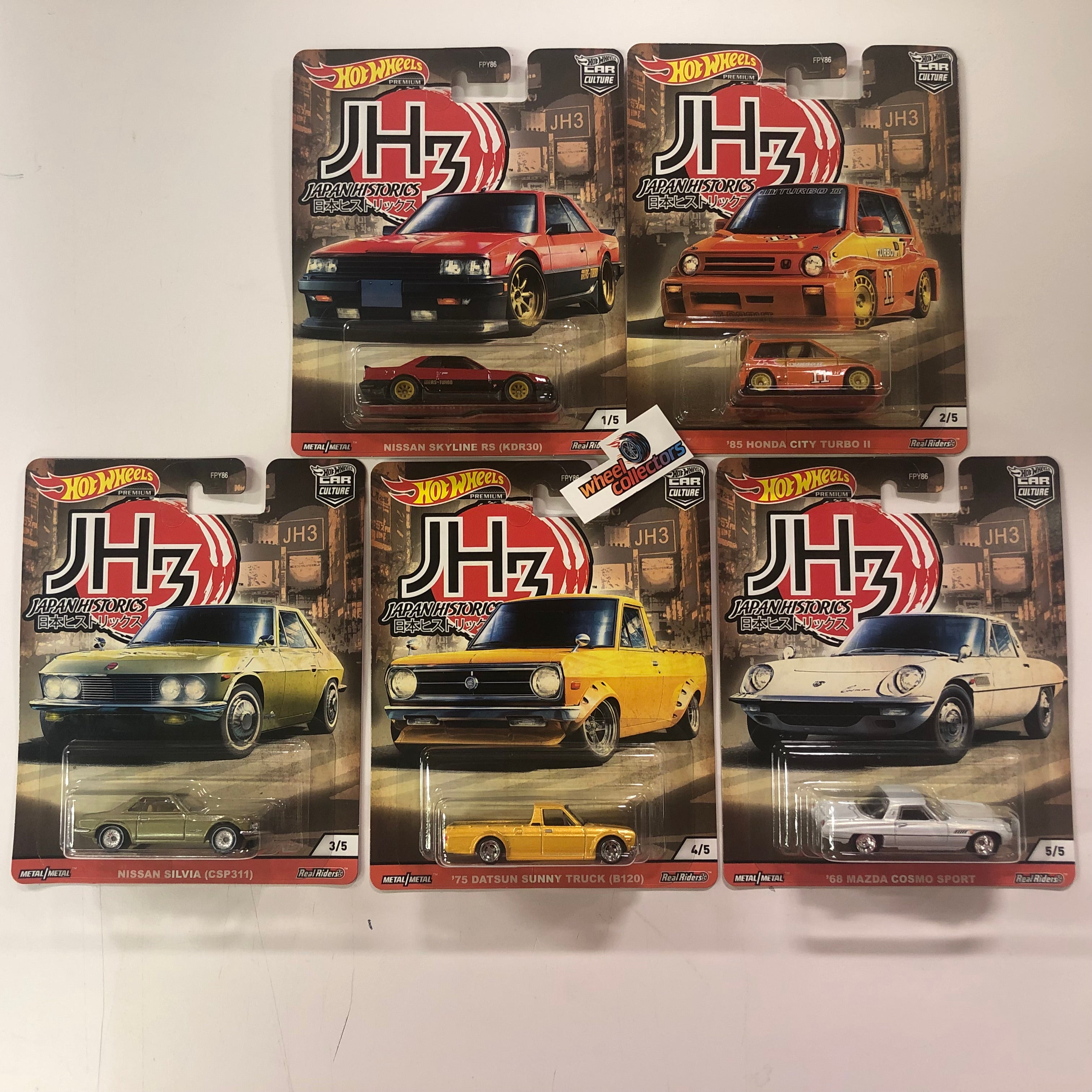 2020 Hot Wheels Japan Historics 3 Car Culture 5 Car Set