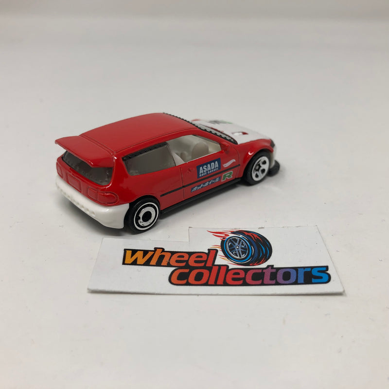 Honda Civic Custom * Red * Hot Wheels Loose 1:64 Scale