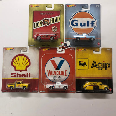 5 Car Set * DASH FUEL Vintage Oil * Hot Wheels Pop Culture Case H