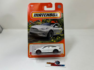 Tesla Model X #59 * White * Matchbox Basic Series