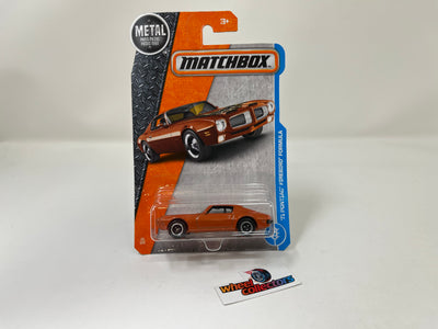 '71 Pontiac Firebird Formula #25 * Orange * Matchbox Basic Series