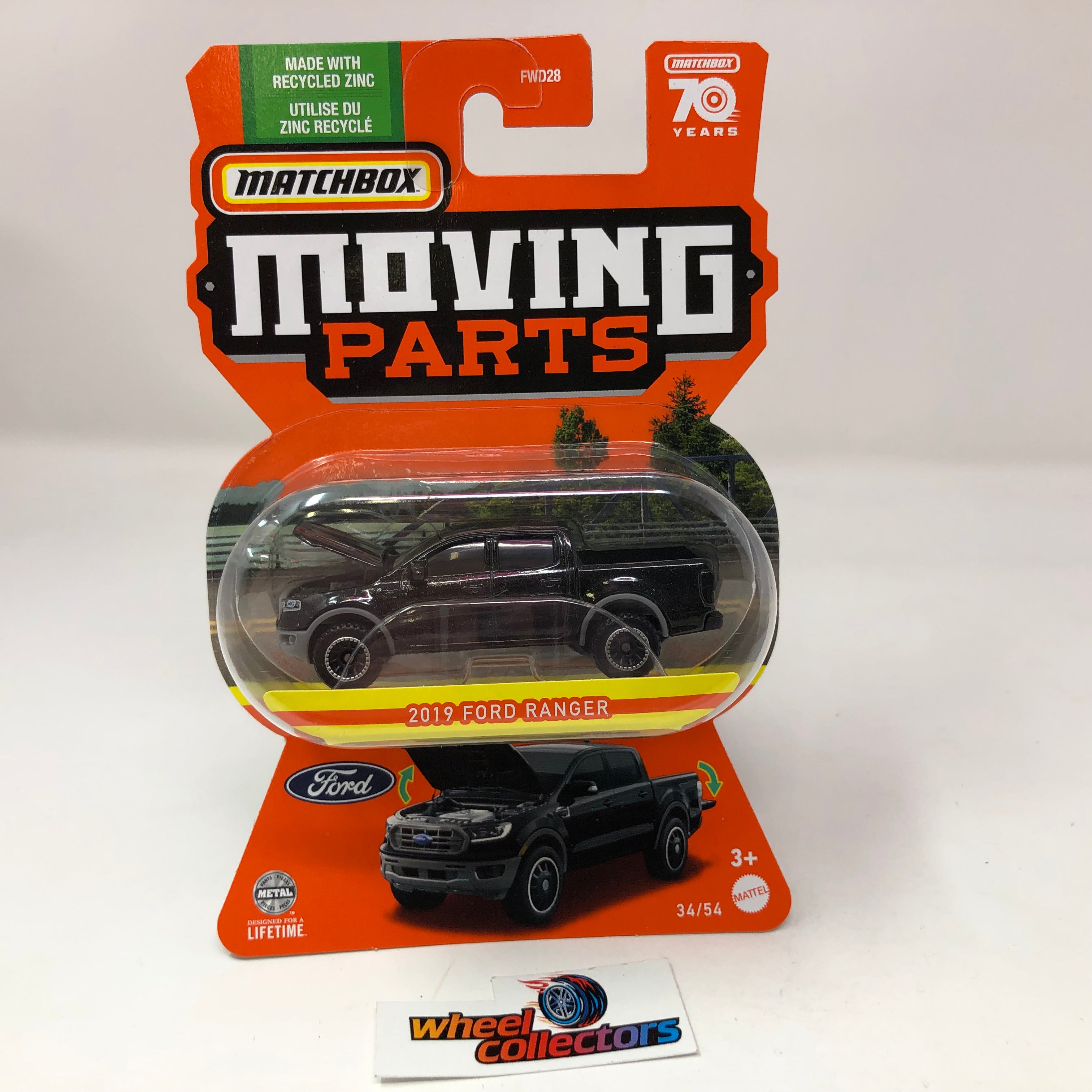 2019 Ford Ranger Black 2023 Matchbox Moving Parts Case B