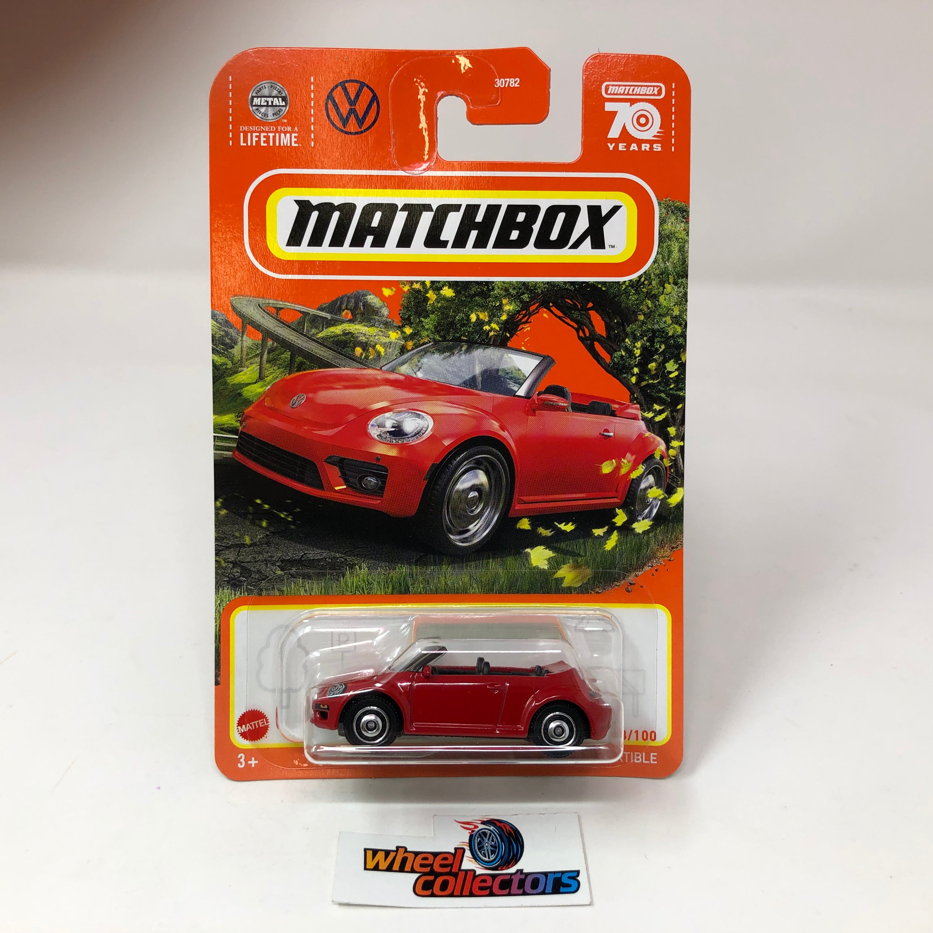 2019 Volkswagen Beetle Conv. #98 * RED * 2023 Matchbox P Case 70th