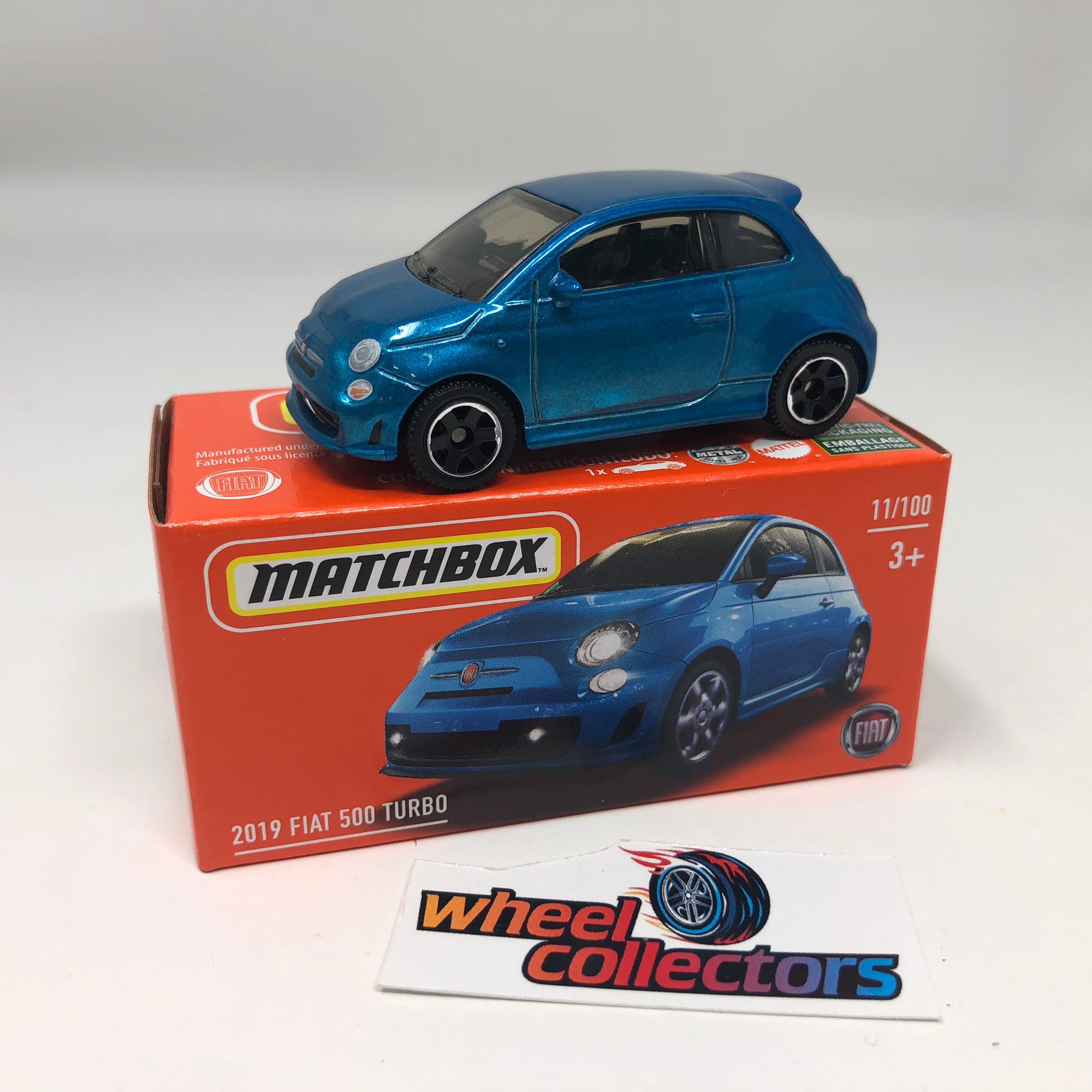 Matchbox 2022 - 2019 Fiat 500 Turbo [Blue] 11/100