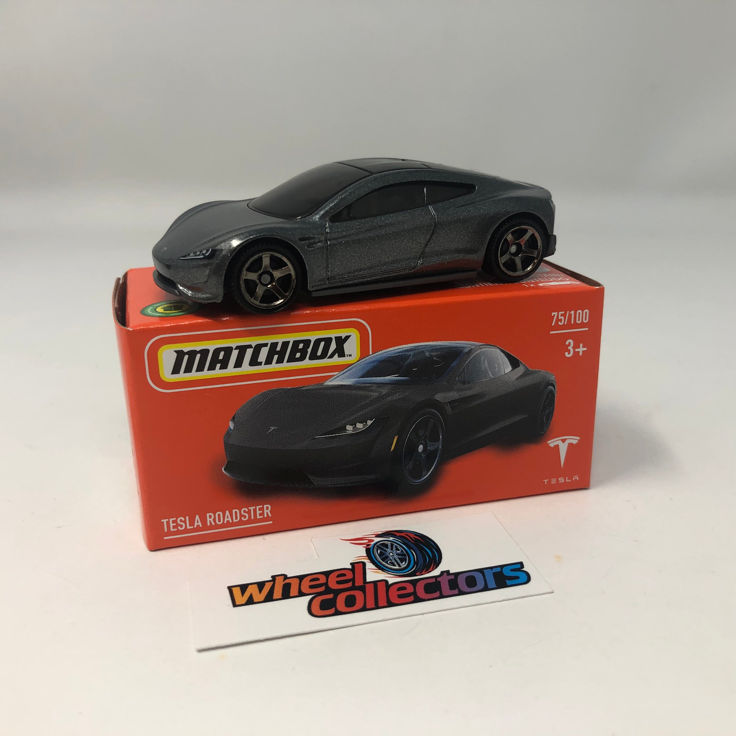 Matchbox 2022 Tesla Roadster silver 75/100 SKU 2 | eBay