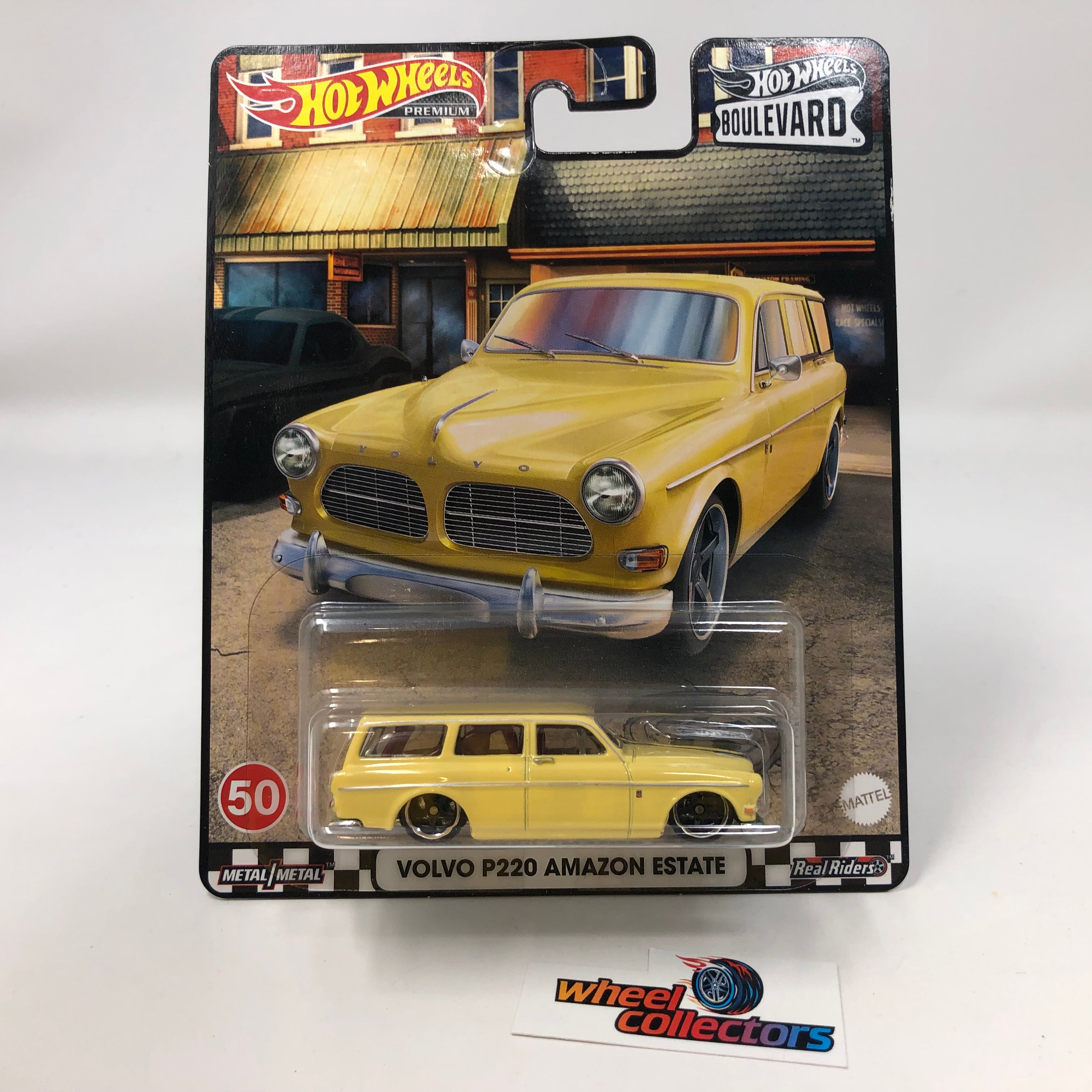 Volvo P220 Amazon Estate #50 * Yellow * Hot Wheels Boulevard