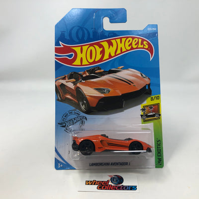 Lamborghini Aventador J #223 * Orange  * 2019 Hot Wheels