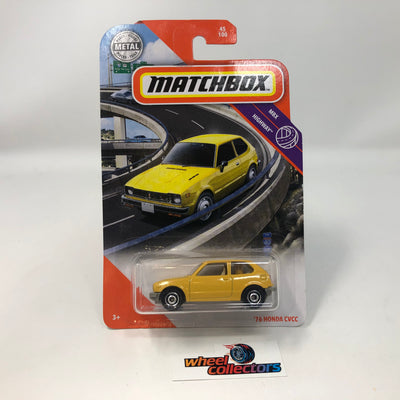 '76 Honda CVCC #45 * Yellow * Matchbox Basic Series