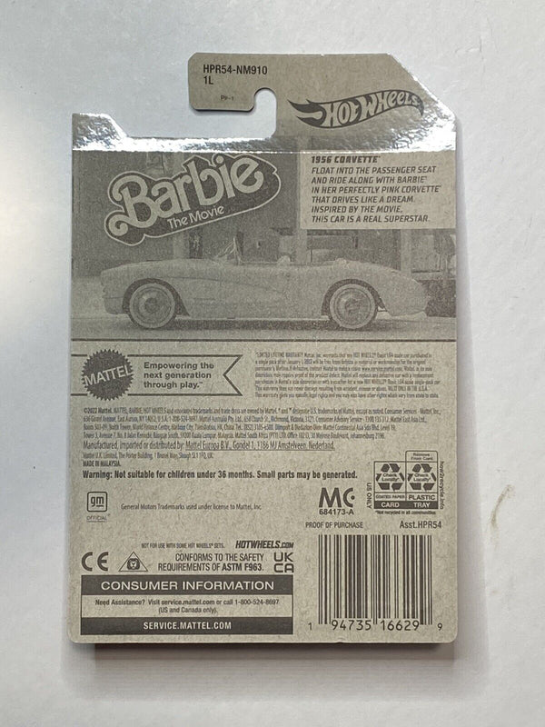 Barbie's 1956 Corvette * 2023 Hot Wheels Barbie Movie Promo Card