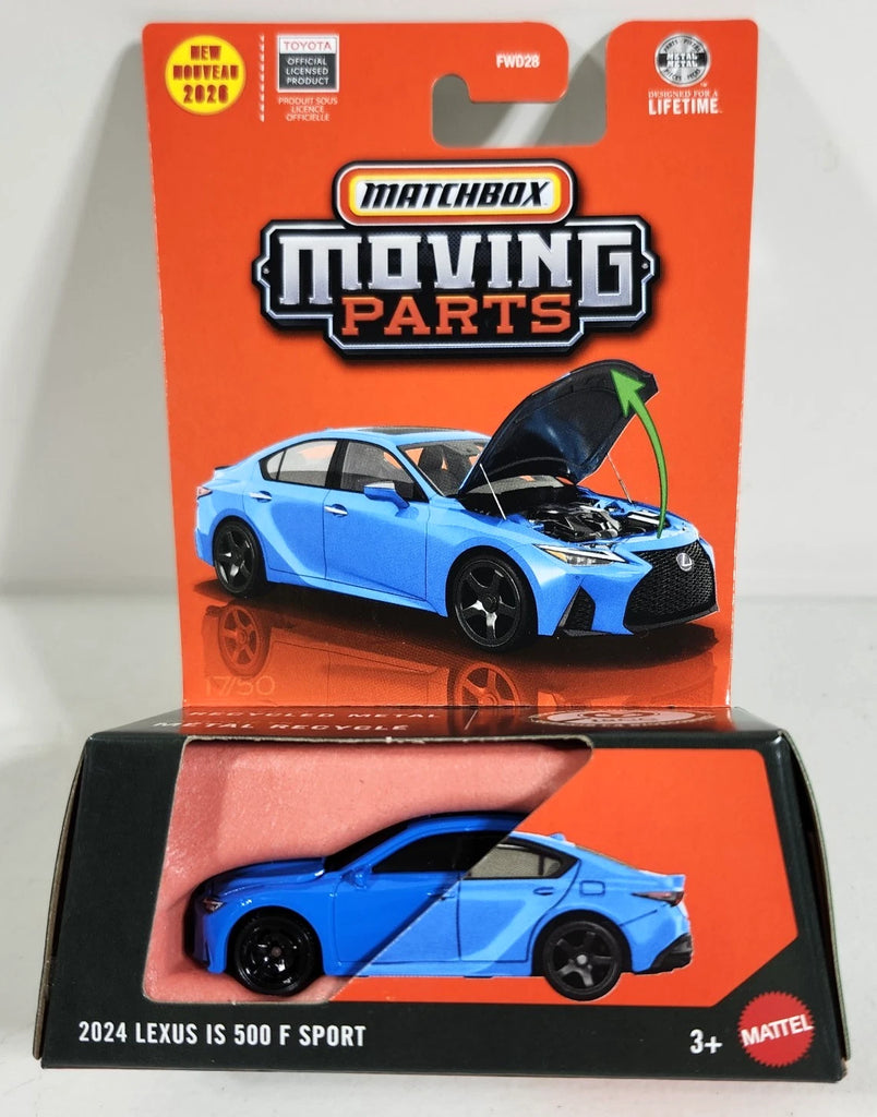 2024 Lexus IS 500 F Sport * BLUE * 2026 Matchbox Moving Parts Case