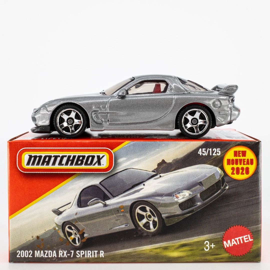 マツダRX-7ケース付き 2002 Mazda RX-7 Sprinter R #45 * 2026 Matchbox Power Grabs Case F