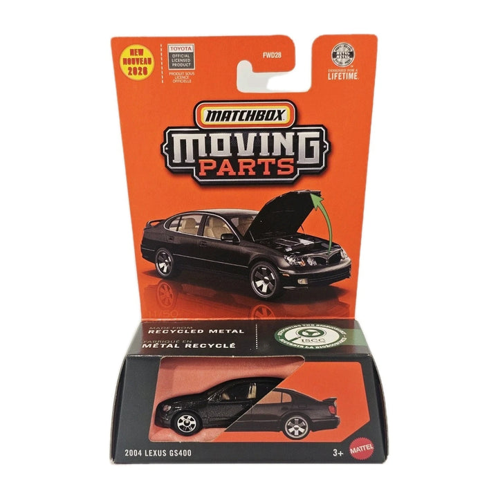 2004 Lexus GS400 * BLACK * 2026 Matchbox Moving Parts