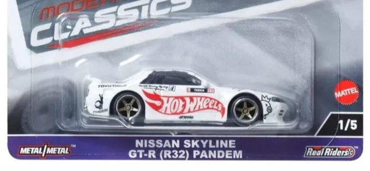 HW ニッサンSkyline GT-R (R32) Pandem 0/5&1/5 Nissan Skyline GT-R R32 Pandem 1/5 * 2024 Hot Wheels MODERN