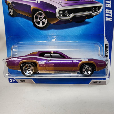 '71 Plymouth GTX #80 * Purple * 2009 Hot Wheels