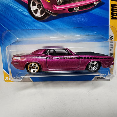 '70 Plymouth AAR Cuda #29 * Purple * 2009 Hot Wheels