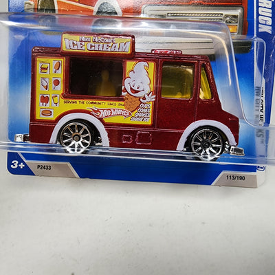 Ice Cream Truck #113 * RED * 2009 Hot Wheels