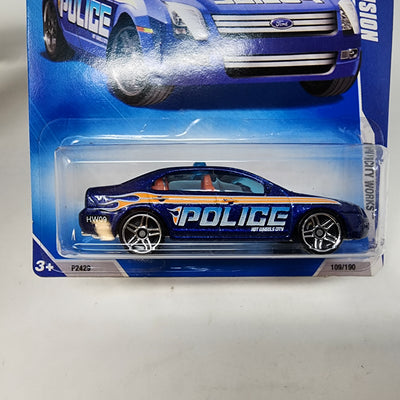 Ford Fusion #109 * BLUE  * 2009 Hot Wheels