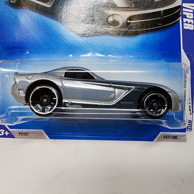 2006 Dodge Viper #147 * Silver * 2009 Hot Wheels