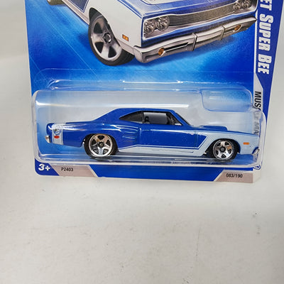 '69 Dodge Coronet Super Bee #83 * Blue * 2009 Hot Wheels