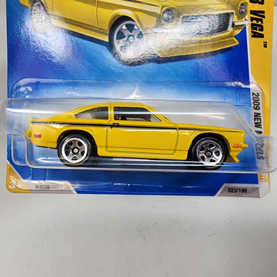 Custom V-8 Vega #23 * Yellow * 2009 Hot Wheels