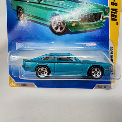 Custom V-8 Vega #23 * TEAL * 2009 Hot Wheels