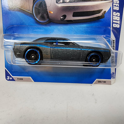 '08 Dodge Challenger SRT8 #86 * DARK GREY w/ Black Rims * 2009 Hot Wheels