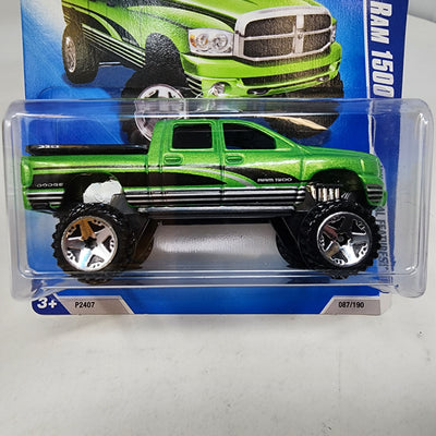 Dodge RAM 1500 #87 * GREEN * 2009 Hot Wheels