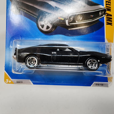 AMC Javelin AMX #16 * BLACK Walmart Only * 2009 Hot Wheels