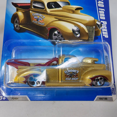 '40 Ford Pickup #164 * Gold w/ 5 DOT Rims * 2009 Hot Wheels