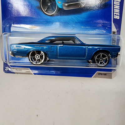 '70 Plymouth Road Runner #79 * BLUE * 2009 Hot Wheels